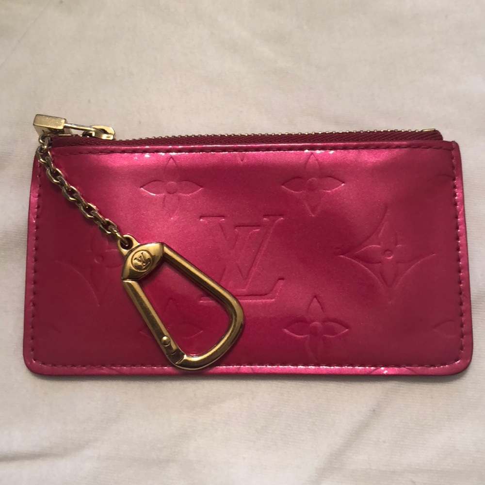 Hot pink Luis Vuitton car keychain